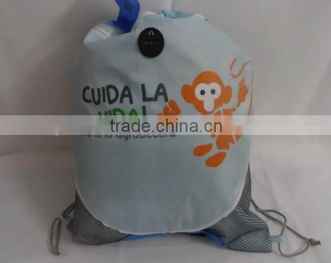 promotional drawstring bags monkey logo