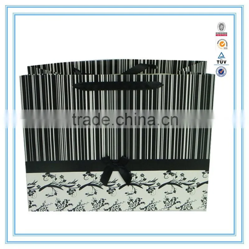 China supplier High quality Luxury white cardboard paper bag