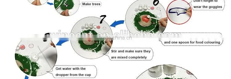 Ceramic Material Science Lesson Educational Toy DIY Volcano