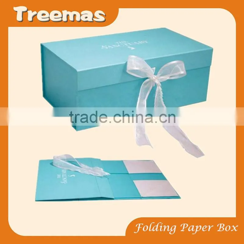 Paper display collapsible box, folding cardboard box F511
