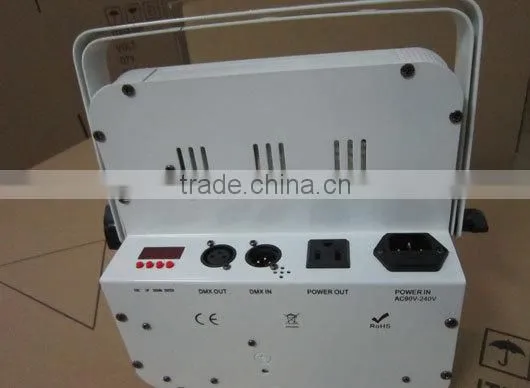 12*15W 6 in 1 Stage Lighting RGBWA+UV Flat Cheap Led Par Cans