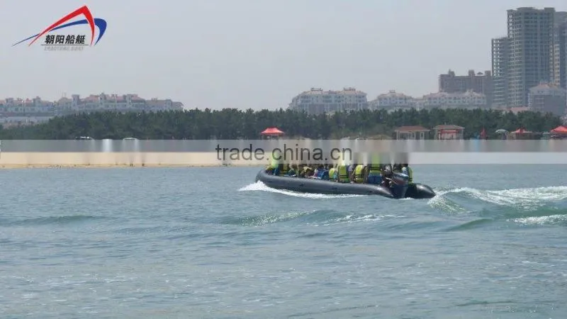 CE Certificated Aluminum floor and 1.6mm pvc 8m-8.5m Big large Inflatable Boat
