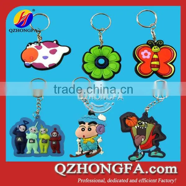 Promotional PVC Key Ring 3D Soft Printing Key Chain