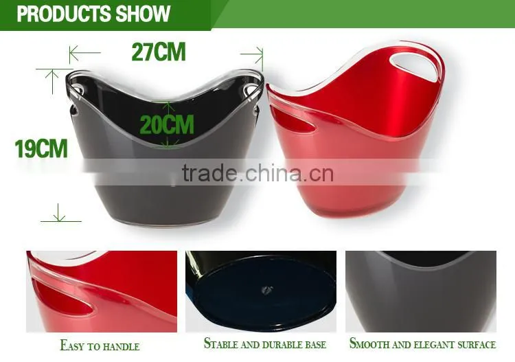 New design high quality plastic ice bucket wholesales