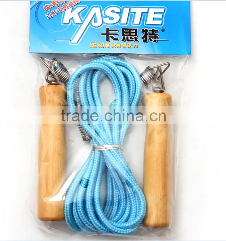 China wholesale OEM wooden cheap jump rope