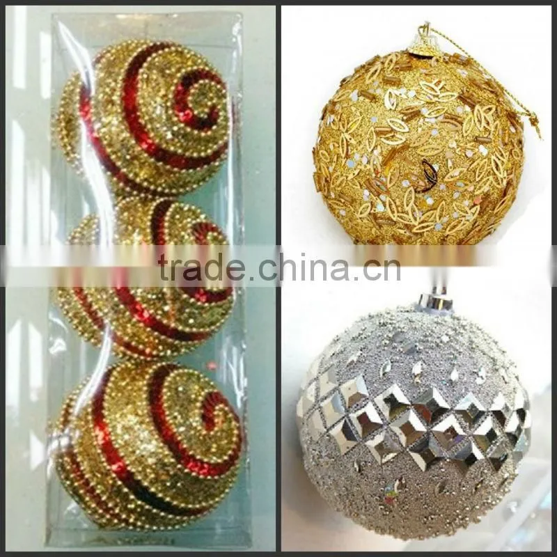 decorating foam christmas ball box with star shiny white christmas decoration ball