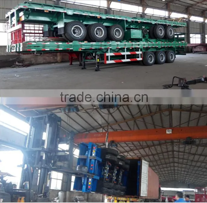 Competitive price high quality 2016 new 3 axle 40ft container semi trailer for Nambia
