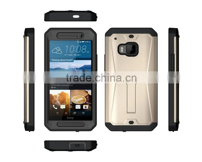 3 in 1 hybrid defender combo case for with Stand for HTC ONE M9