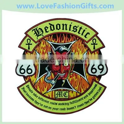 Round Woven Embroidered Patch