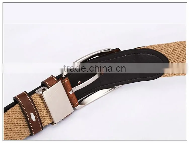 Custom belt cowhide leather belt canvas belt