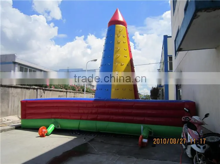 inflatable rock climbing wall with factory price