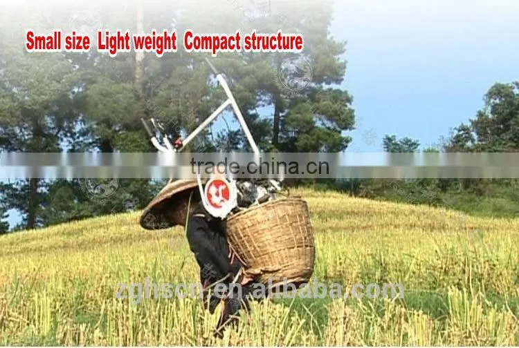Zongshen engine chinese tiller hand ditching machine trencher tractor sale