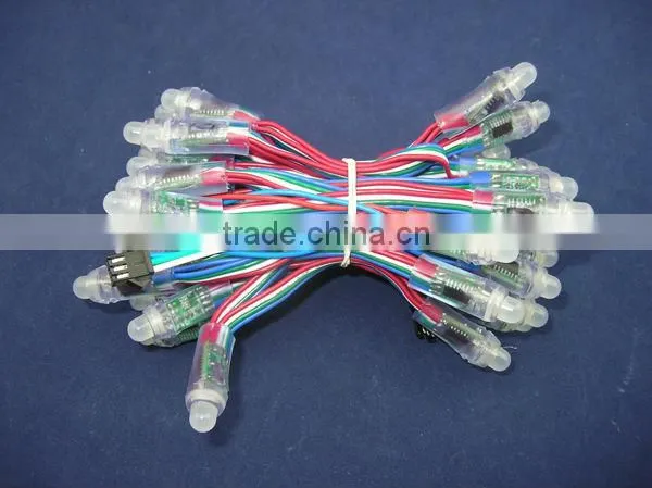 12mm led pixel light ws2801/RGB led pixel waterproof ws2801 strings