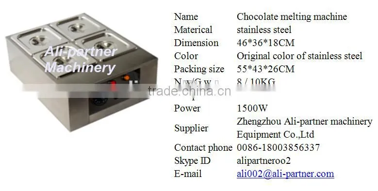 Electric chocolate melter / chocolate melting machine