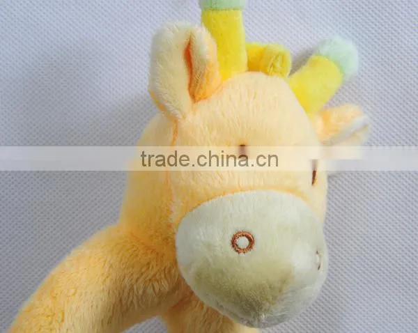 giraffe plush rattle for baby