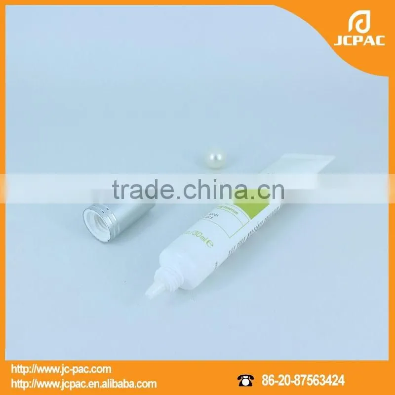 long metallic cap 0.5oz pe 15ml white cosmetic tube for shell-pink cherry