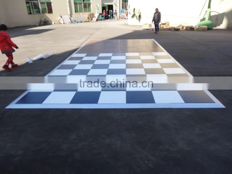 Light Up Dance Floor black and white dance floor