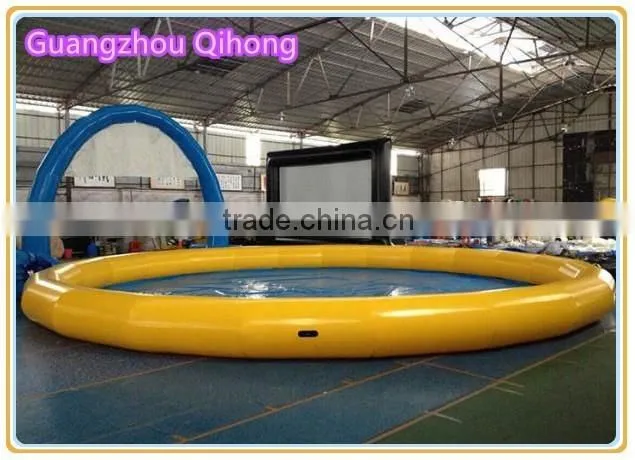 portable inflatable swimming pool with tent covers for family, inflatable water pool rental for adults and children