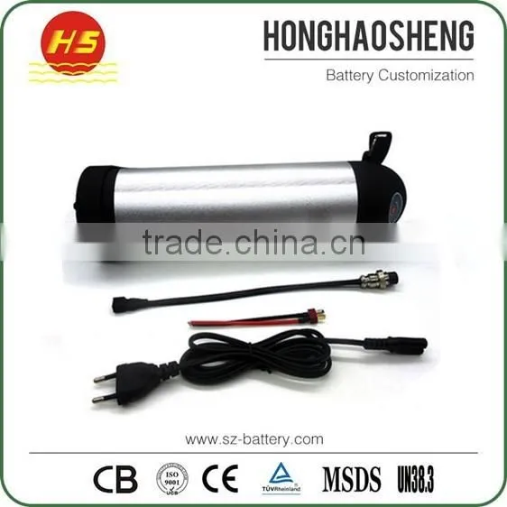 High Quality Water Bottle Ebike Battery 24v 10Ah Li-Ion Battery Pack Electric Bicycle Batteries