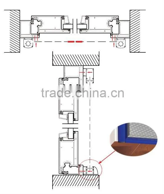 Roller mosquito net for door TIANJIN LUCHENG