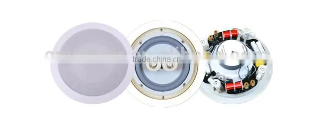 8 inch 3-way Waterproof Stereo Ceiling Speaker for bathroom or outdoor