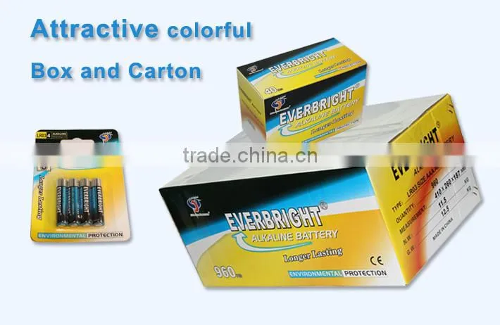 Big Factory produce Zinc Manganese Dioxide 1.5v battery aaa/lr03/am-4