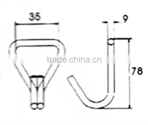 1.5" Double J Hook