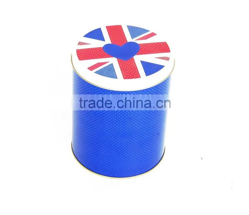 Round shape tea tin box