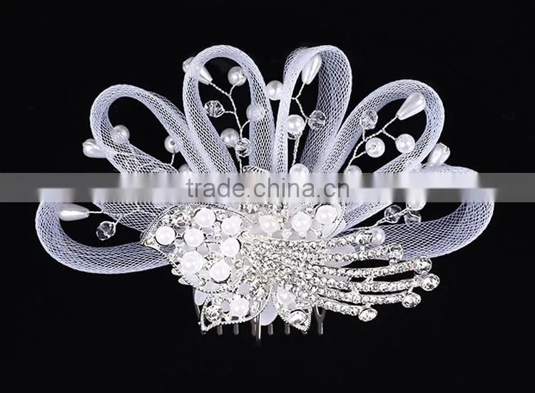 manufacturer pearl bridal hair comb, wedding hair comb