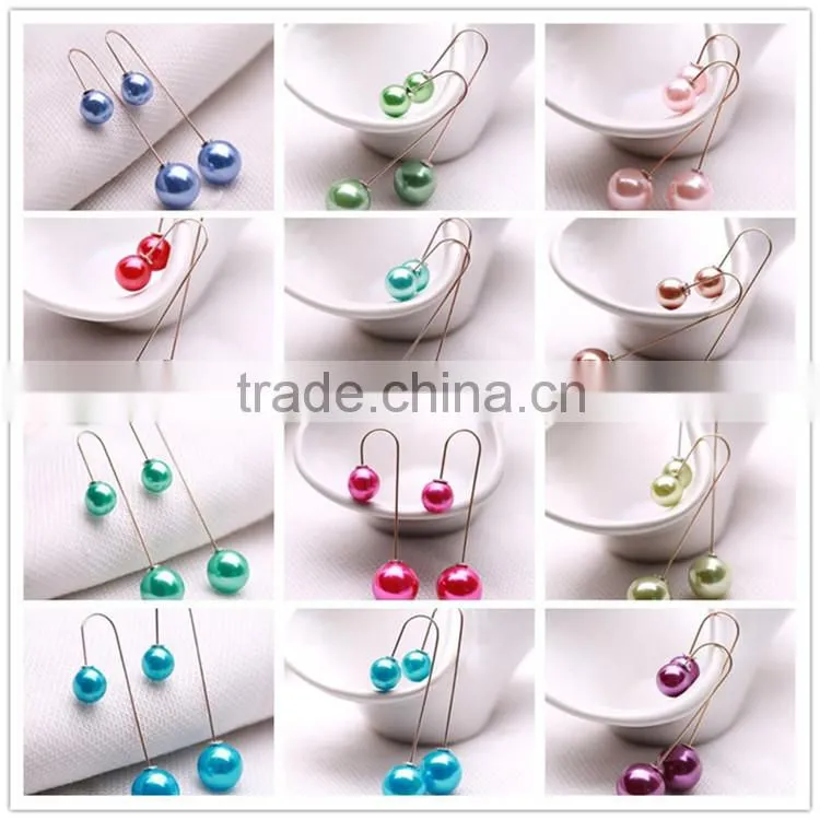 manufacturer double pearl latest design of pearl earring