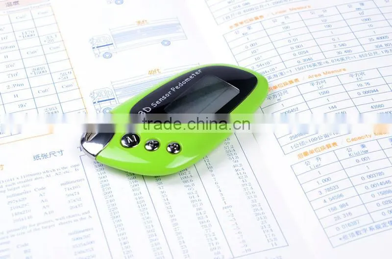 men loved sports fitting plastic pedometer