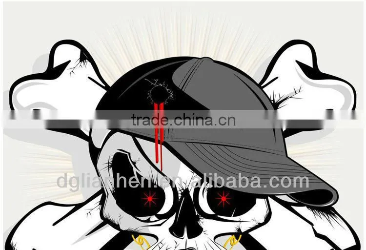 ULDUM TPE wire skull in-ear earphone for mobile phone mp3 mp4