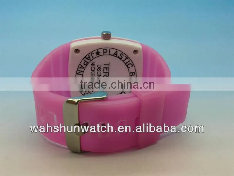 2013 trend design analog digital chronograph lady's silicone wristwatch