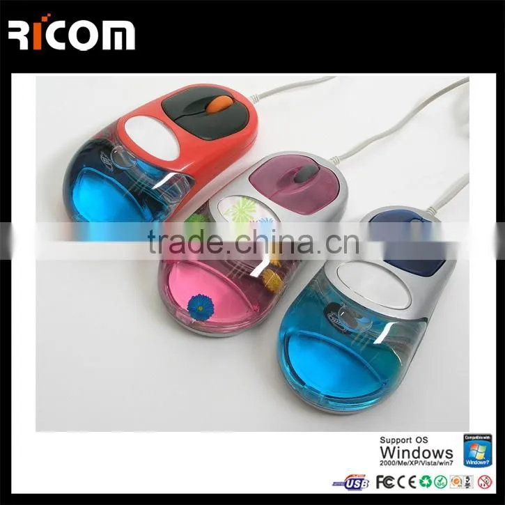 New 2.4Ghz filled liquid Wireless Liquid Mouse