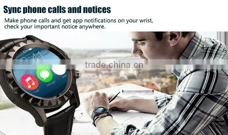 1.22" Round Dial Screen MTK6260 128 64MB 0.3MP Camera Waterproof Bluetooth Smart Watch for Android Smartphones