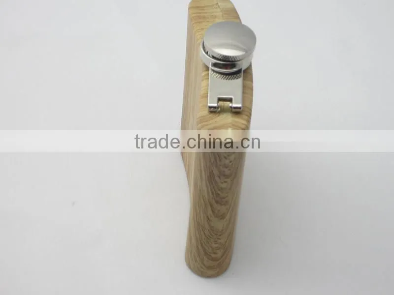 water transfer series--- special wood grain hip flask