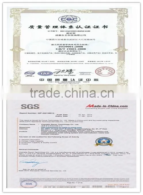 RC/A5-I Tower Crane safety protecting control system