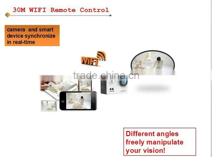 2.0 inch wifi remote 4 K action sport camera support 4096*2160p relosution
