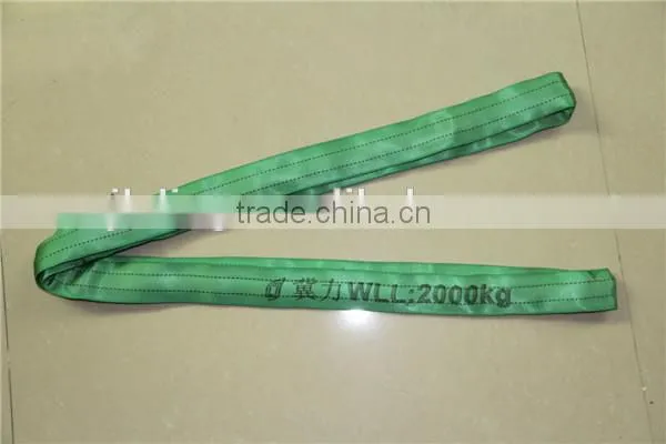 Polyester sling low price 40ton round sling soft sling