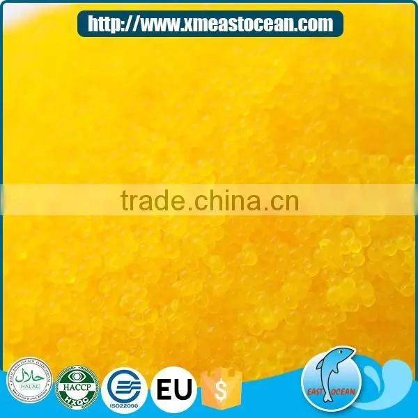 Japanese sushi material healthy seasoned yellow frozen capelin roe