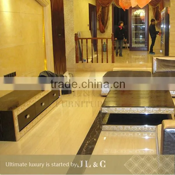 2014 best selling crystal tea table, solid wood coffee table, JT14-94 from china supplier-JL&C Furniture