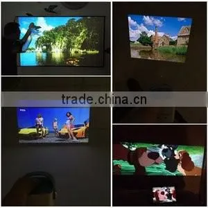 iCODIS M100 Projector, DLP Pico Home Theater, WIFI Wireless Connectivity,1.7" Portable Size & 120" Display, 30,000 Hour LED