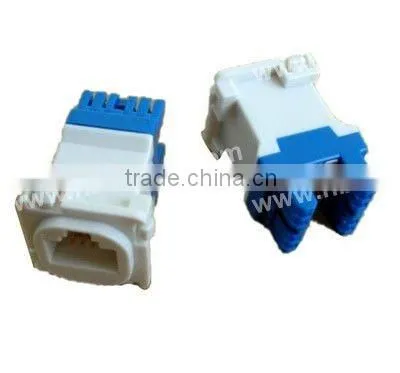 UTP Cat.6 Keystone Jack 180 type,dual IDC type