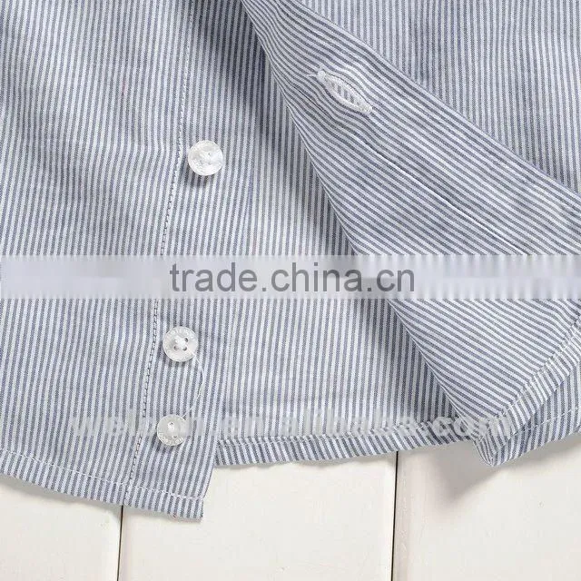 new fashion design brand OEM in china long sleeve kids shirt cotton kids clothing