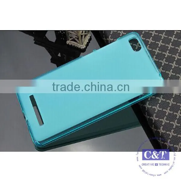 C&T Crystal Clear Transparent Flexible Soft Gel Tpu Case Cover For Xiaomi Mi 4i, For xiaomi mi4i