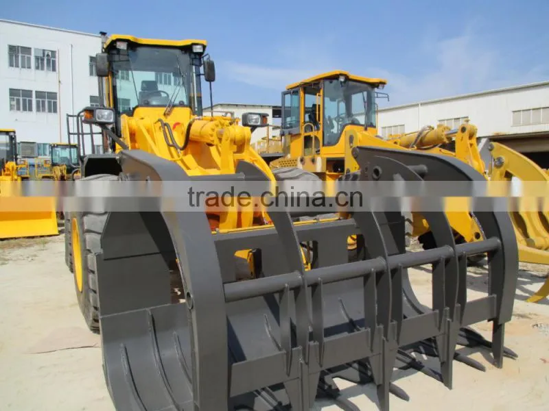 LTMA grass wheel loader with log grapple