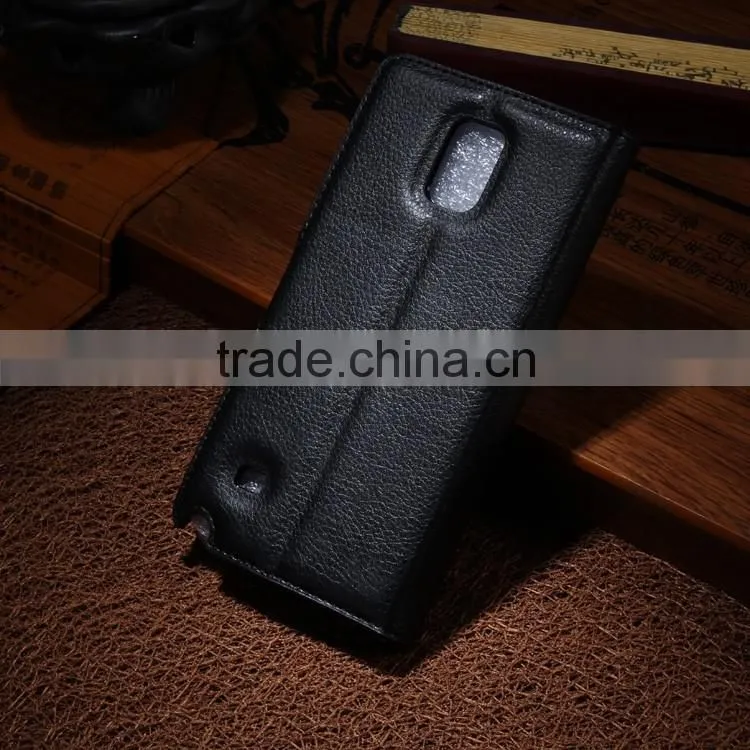 Wholesale Folio Stand Case PU Leather Flip Cover with Wallet for Samsung GALAXY Note4