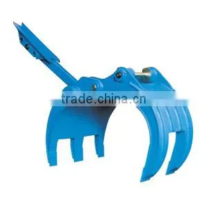Base Price excavator accessory Orange Grapple