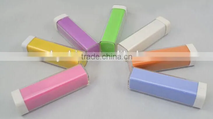 Smart Phone Portable Charger Old Lipstick 1200MAH--2600MAH low price high quality power bank