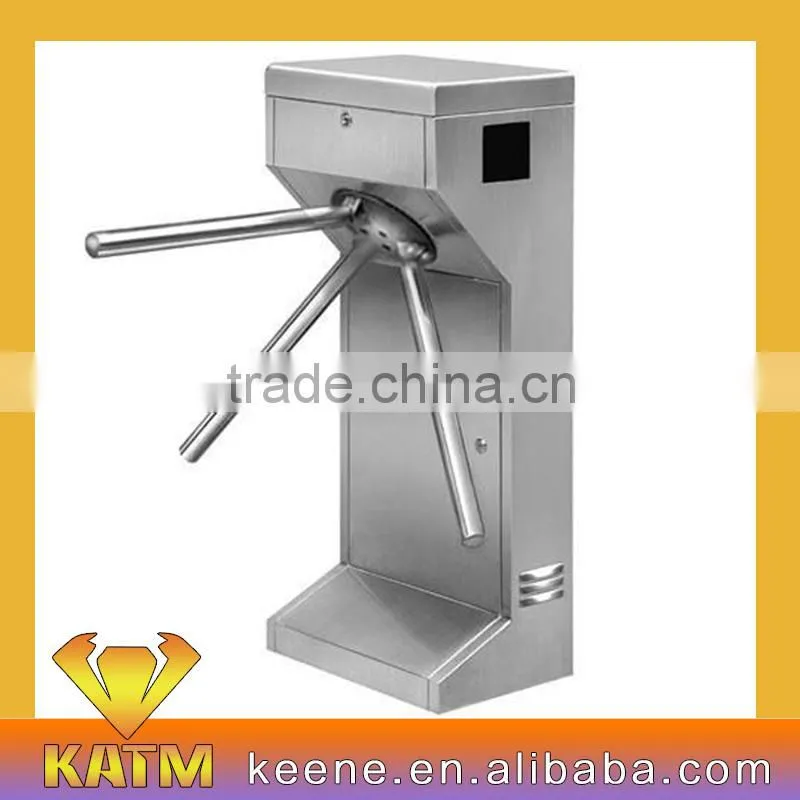 Automatic tripod turnstile with stainless steel housing